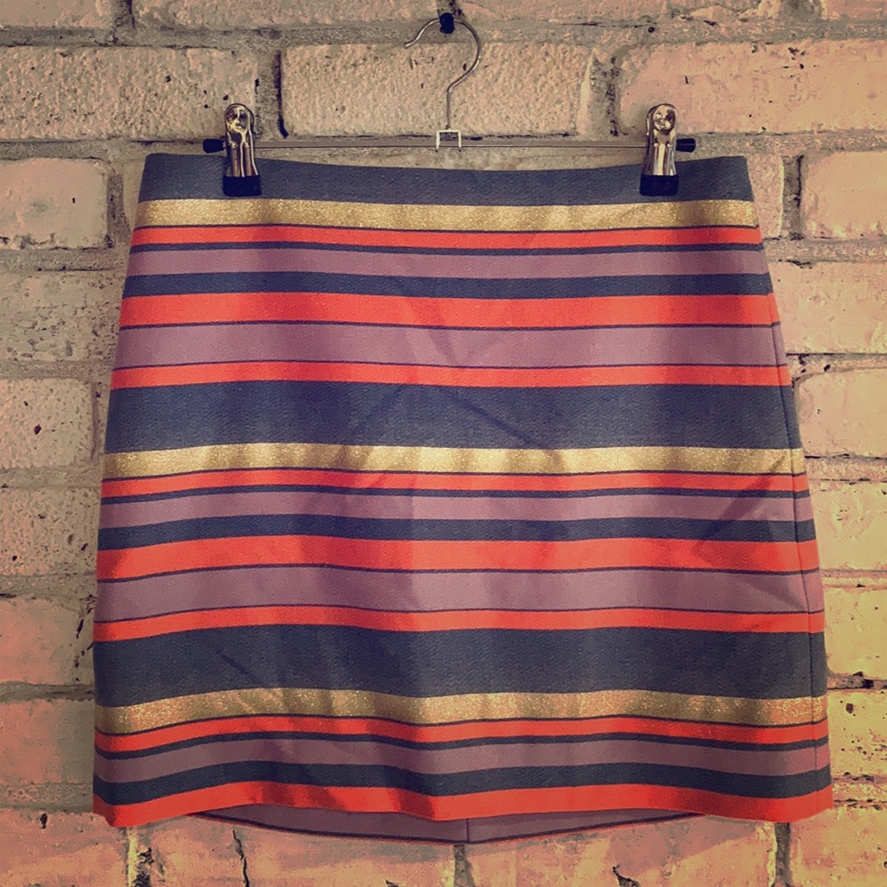 J. Crew Factory Striped Mini Skirt